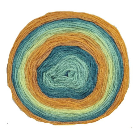Mandala Bonus - 300g Cake - Sonderposten - MB26 orange-petrol
