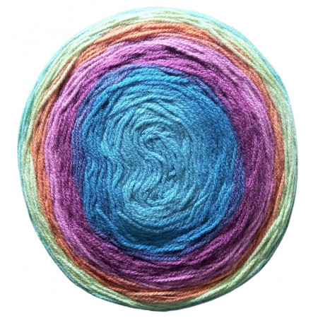 Mandala Bonus - 300g Cake - Sonderposten - MB05 petrol-altrosa-grün
