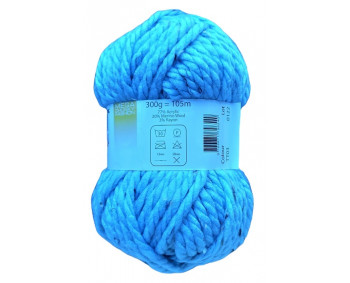 Mega Chunky Tweed Yarn 300g Sonderposten / Banderolenfehler - TT03 türkis