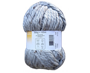 Mega Chunky Tweed Yarn 300g Sonderposten / Banderolenfehler - TT06 hellgrau