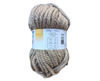 Mega Chunky Tweed Yarn 300g Sonderposten / Banderolenfehler - TT14 taupe