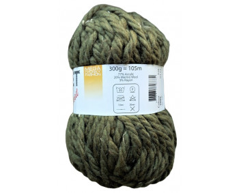Mega Chunky Tweed Yarn 300g Sonderposten / Banderolenfehler - TT18 oliv