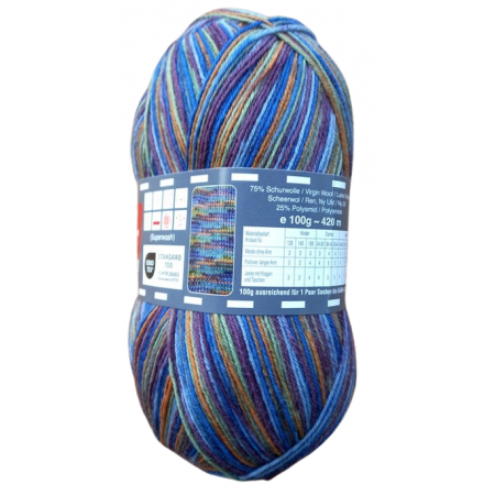 Twister Sox 4 Color - Sockenwolle 100g - Farbe 187