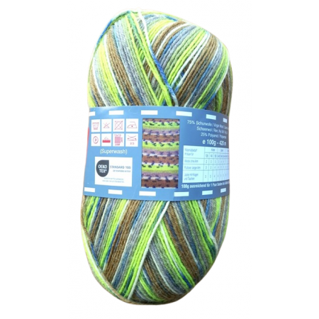 Twister Sox 4 Color - Sockenwolle 100g - Farbe 845