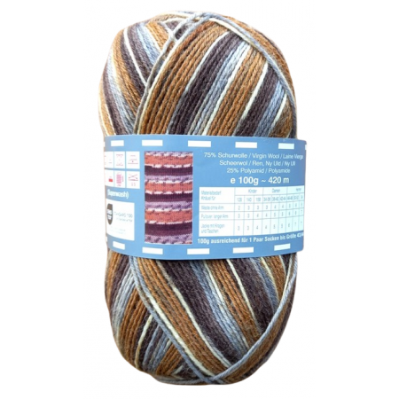 Twister Sox 4 Color - Sockenwolle 100g - Farbe 847