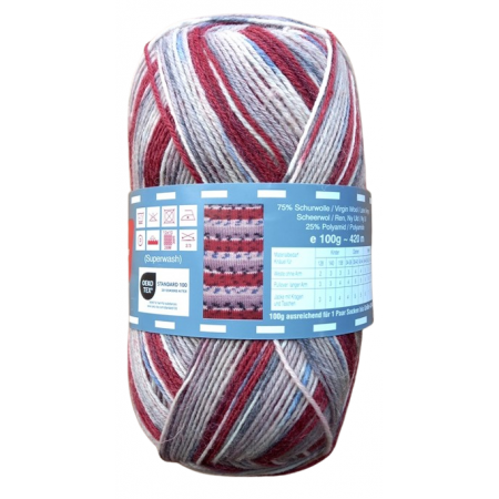 Twister Sox 4 Color - Sockenwolle 100g - Farbe 849