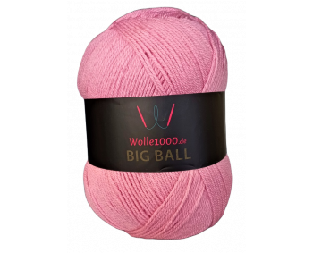 Wolle1000 BigBall Uni+Wool 350g - Farbe BB04 - Rosa