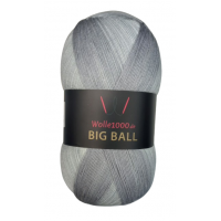 Wolle1000 BigBall 500g - Farbe BB100 - Cremeweiß-Grau