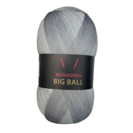 Wolle1000 BigBall 500g - Farbe BB100 - Cremeweiß-Grau