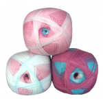 Wolle1000 BigBall 500g - Farbe BB104 - Altrosa-Mint