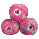 Wolle1000 BigBall 500g - Farbe BB201 - Creme-Flieder-Rosa