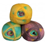 Wolle1000 BigBall 500g - Farbe BB208 - Gelb-Grün-Braun