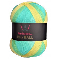 Wolle1000 BigBall 500g - Farbe BB208 - Gelb-Grün-Braun