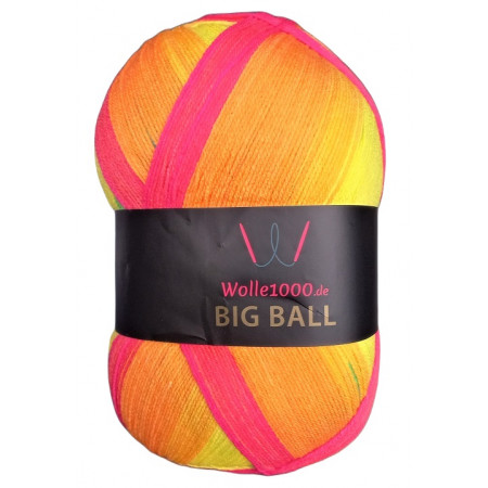Wolle1000 BigBall 500g - Farbe BB209 - Regenbogen