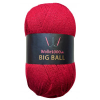 Wolle1000 BigBall Glitzer 270g - Farbe 004 - Rot