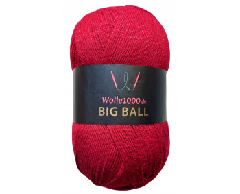 Wolle1000 BigBall Glitzer 270g - Farbe 004 - Rot