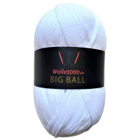 Wolle1000 BigBall Glitzer 270g - Farbe 009 - Weiss