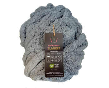Wolle1000 Blanket - 09 grau - 300g