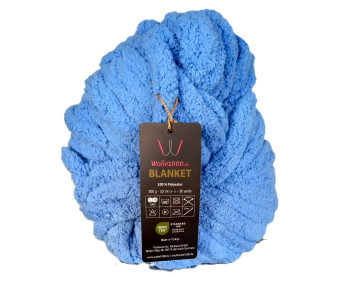 Wolle1000 Blanket - 35 blau - 300g