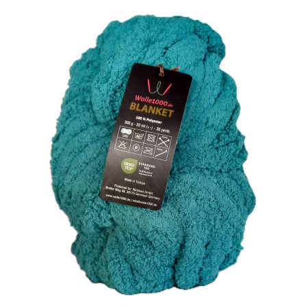 Wolle1000 Blanket - 63 petrol - 300g