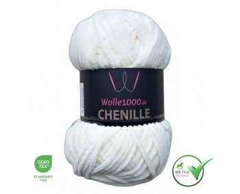 Wolle1000 Chenille - 02 creme - 100g