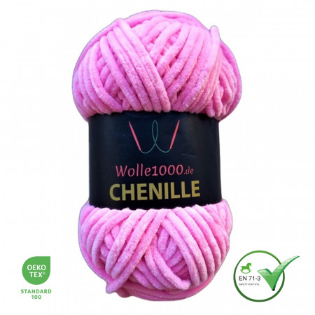 Wolle1000 Chenille - 06 rosa - 100g