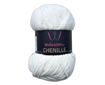 Wolle1000 Chenille - 02 creme - 100g