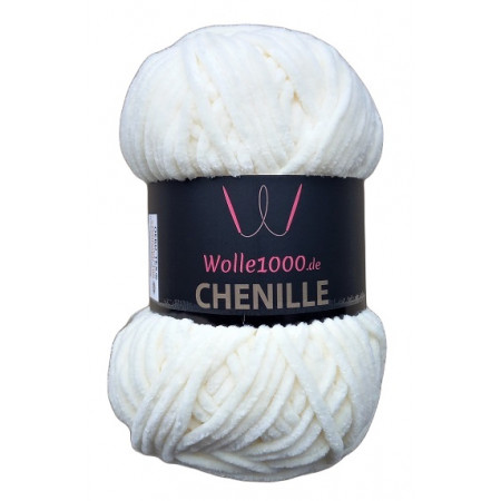 Wolle1000 Chenille - 02 creme - 100g