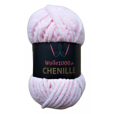 Wolle1000 Chenille - 04 babyrosa - 100g