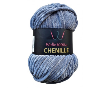 Wolle1000 Chenille - 09 grau - 100g