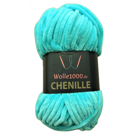 Wolle1000 Chenille - 13 aqua - 100g