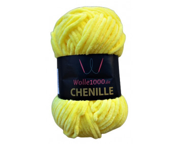 Wolle1000 Chenille - 14 gelb - 100g