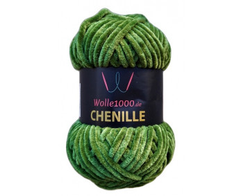 Wolle1000 Chenille - 32 dunkelgrün - 100g