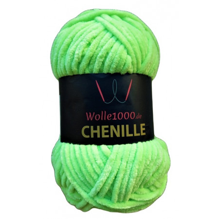 Wolle1000 Chenille - 47 hellgrün - 100g