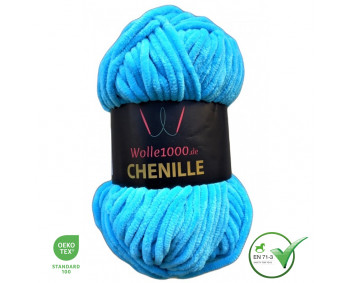 Wolle1000 Chenille - 12 türkis - 100g