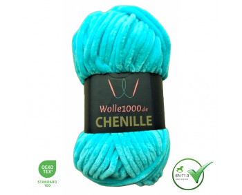 Wolle1000 Chenille - 13 aqua - 100g