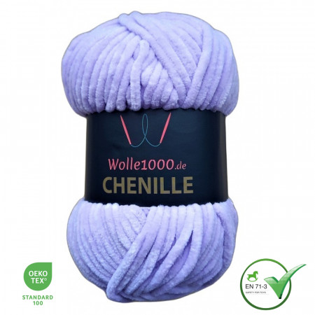Wolle1000 Chenille - 15 flieder - 100g