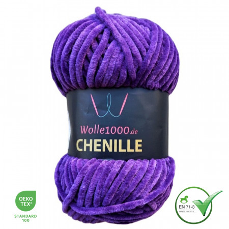Wolle1000 Chenille - 16 lila - 100g