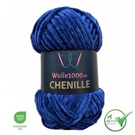 Wolle1000 Chenille - 17 marine - 100g