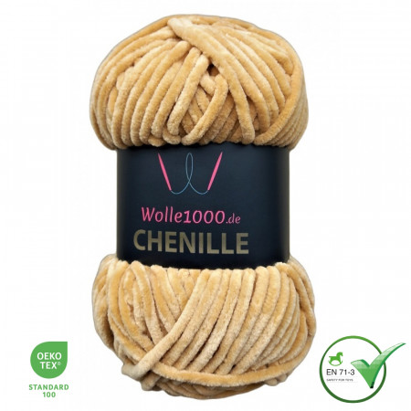 Wolle1000 Chenille - 18 camel - 100g