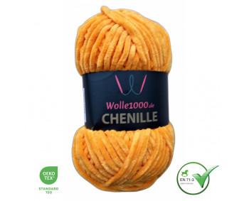 Wolle1000 Chenille - 25 sonnengelb - 100g
