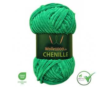 Wolle1000 Chenille - 26 smaragd - 100g