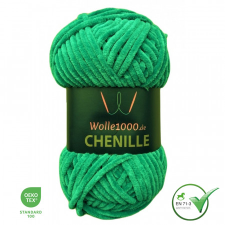 Wolle1000 Chenille - 26 smaragd - 100g