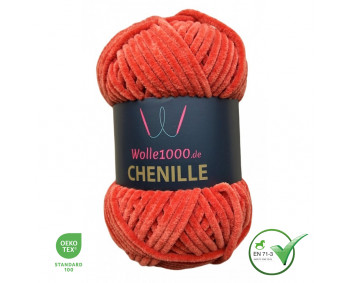 Wolle1000 Chenille - 27 terrakotta - 100g