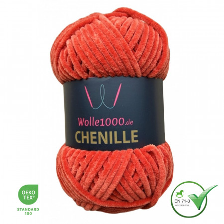 Wolle1000 Chenille - 27 terrakotta - 100g