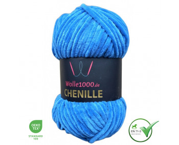 Wolle1000 Chenille - 35 blau - 100g