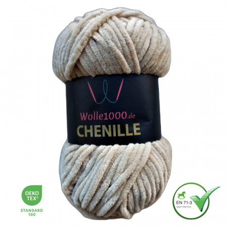 Wolle1000 Chenille - 45 beige - 100g