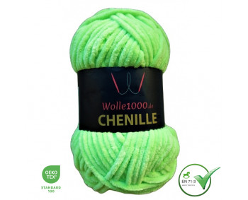 Wolle1000 Chenille - 47 hellgrün - 100g