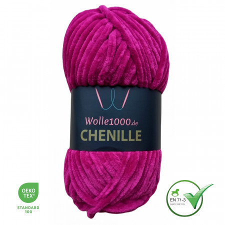 Wolle1000 Chenille - 52 fuchsia - 100g