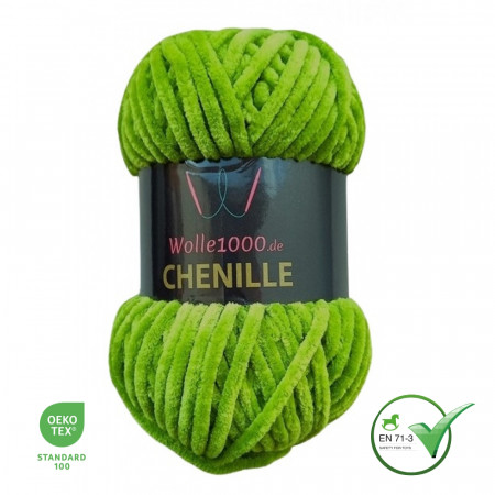 Wolle1000 Chenille - 69 grün - 100g